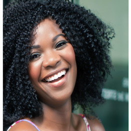 smiling woman portrait client